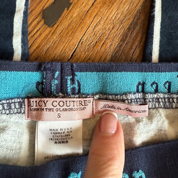 Juicy Couture Blue Striped Pajama Pants - Picture 2 of 3